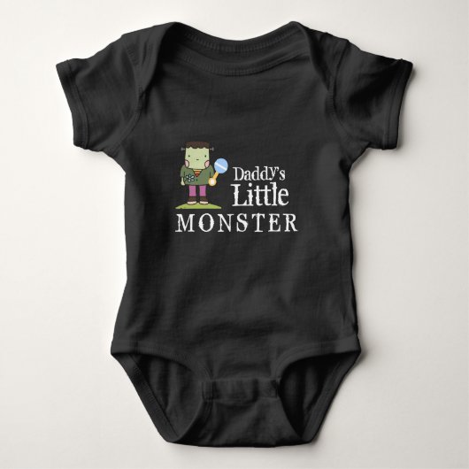 Daddy's Little Baby Monster Baby Bodysuit (Voorkant)