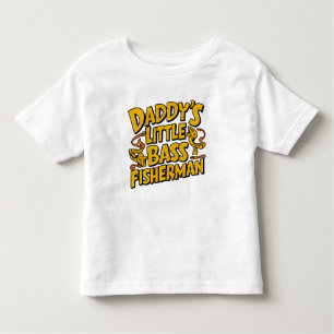 Daddys Little Bass Fisherman Kinder Shirts