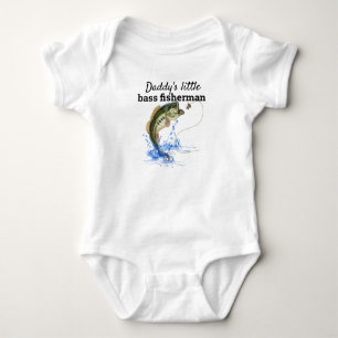 Daddys Little Bass Fisherman Romper