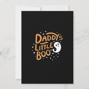 Daddys Little Boo Gelukkig Halloween Stijl Feestdagenkaart