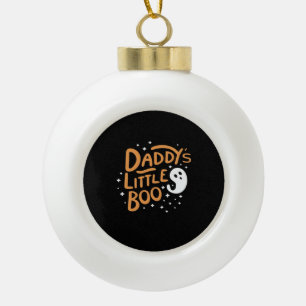 Daddys Little Boo Gelukkig Halloween Stijl Keramische Bal Ornament