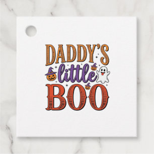 Daddys Little Boo Vintage Halloween Bedankjes Labels