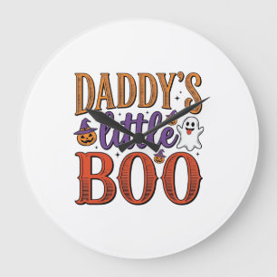 Daddys Little Boo Vintage Halloween Grote Klok