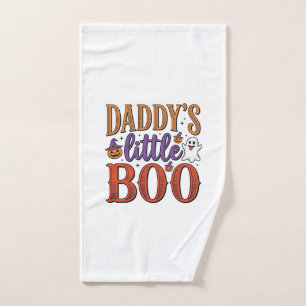 Daddys Little Boo Vintage Halloween Handdoek