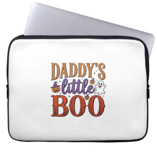 Daddys Little Boo Vintage Halloween Laptop Sleeve