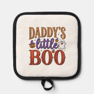 Daddys Little Boo Vintage Halloween Pannenlap