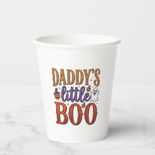 Daddys Little Boo Vintage Halloween Papieren Bekers