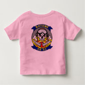 Daddy's Little Co-piloot (meisjes) Kinder Shirts (Achterkant)