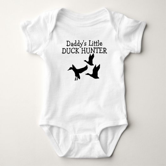 Daddys Little Duck Hunter Baby Bodysuit (Voorkant)