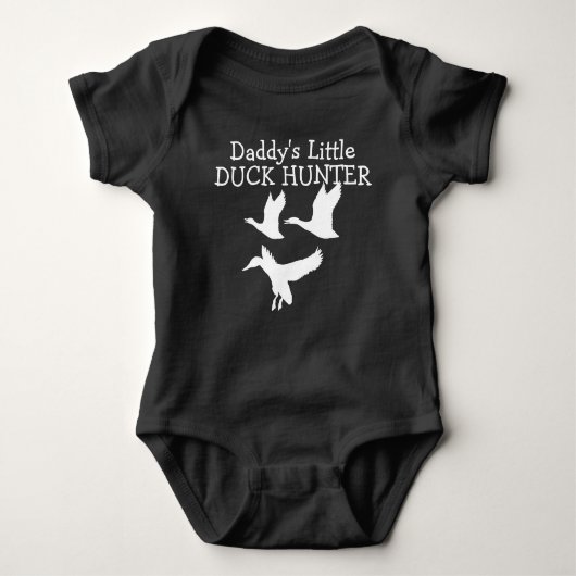 Daddys Little Duck Hunter Baby Bodysuit (Voorkant)