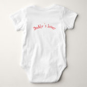Daddy's Little Lover" Baby Bodysuit (Achterkant)