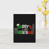 Daddys Little Meatball Mommy's Little Meatball Kaart (Gele Bloem)