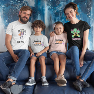 Daddy's Little Monster Schattige Halloween Kinder Shirts