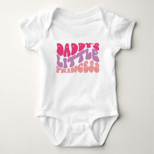 Daddy's Little Princess Retro Typografie Romper
