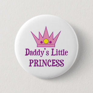 Daddys Little Princess Ronde Button 5,7 Cm