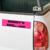 DADDY'S MEISJE....duh Bumpersticker (Op Truck)