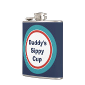 Daddy's Sippy Cup - Heupkolf Retro Kleuren Heupfles (Links)