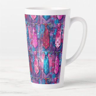 Daddy's Tie Collection Large Ceramic Latte Mug Mok
