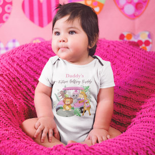 Daddy's Toekomstige Golfende Baby Jungle Dieren Ro Romper