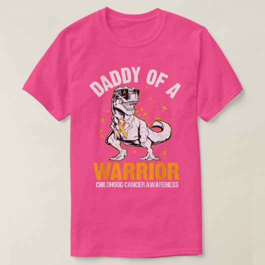 Daddysaur van een waanzinnige kinderkanker t-shirt (Design voorkant)
