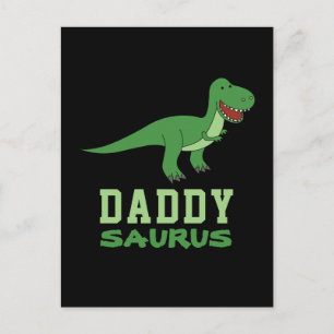 Daddysaurus Dinosaur T-Rex Dino Dad Vaderdag Briefkaart
