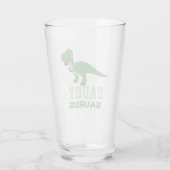 Daddysaurus Dinosaur T-Rex Dino Dad Vaderdag Glas (Achterkant)