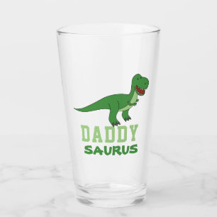 Daddysaurus Dinosaur T-Rex Dino Dad Vaderdag Glas
