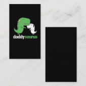 Daddysaurus Dinosaur Vader Dino Vader Visitekaartje (Voorkant / Achterkant)