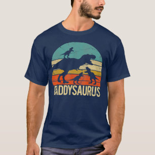 Daddysaurus rex 3 kinder papa dinosaurus t-shirt