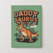 Daddysaurus Rex: De koele prehistorische legende Button (Voorkant)