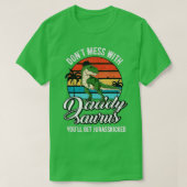 Daddysaurus Rex Dinosaur Daddy T-Rex Father's Day  T-shirt (Design voorkant)