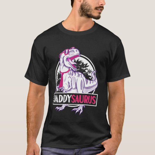 Daddysaurus Rex T-shirt Hipster (Voorkant)