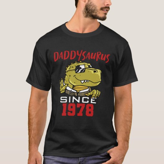 Daddysaurus since 1978 t-shirt (Voorkant)