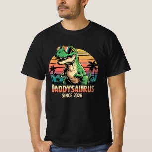 Daddysaurus Sinds 2026 – Grappige Nieuwe Vader Din T-shirt