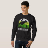 Daddysaurus T Rex 2 Two Kind Dinosaur Kerstmis Trui (Voorkant volledig)