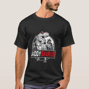 Daddysaurus T rex Dinosaur Funny DadSaurus Famil T-shirt