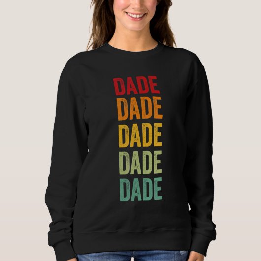 Dade County Missouri Rainbow Text Design Trui (Voorkant)