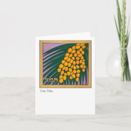 Dadelpalm, één van de zeven species van Israël Kaart