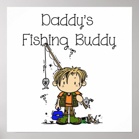 DADFISHINGBUDDY.png Poster (Voorkant)