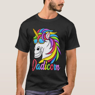 Dadicorn Grappige Eenhoorn Vader Vaderdag Cadeau T-shirt