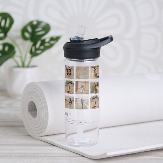 #DadIdealNounWaterBottle Waterfles (Yoga (Gedraaid)  )