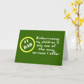 Dadisme drôle, meilleure carte papa (Fleur jaune)