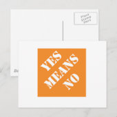 Dadisms Ja betekent Nee Briefkaart (Voorkant / Achterkant)