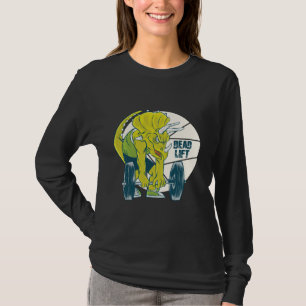 Dadlift dinosaurus - Triceratop gewicht optillen T-shirt