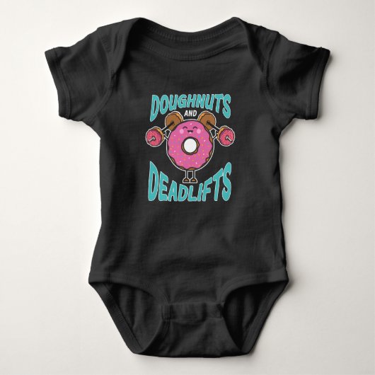 Dadlift werkout Donut dumbbels Weightlift Romper (Voorkant)