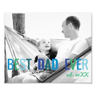 Dads Aangepaste foto Beste vader ooit met Jaar vad Afdruk