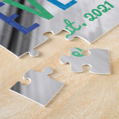 Dads Aangepaste foto Beste vader ooit met Jaar vad Legpuzzel (Zijkant)