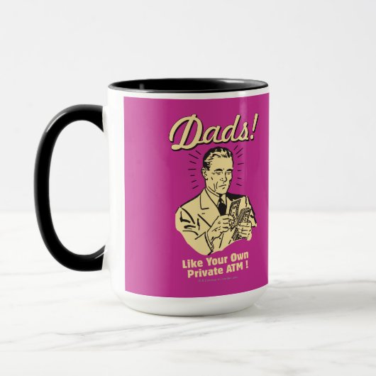 Dads: als eigen privégeldautomaat mok (Links)