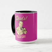 Dads: als eigen privégeldautomaat mok (Voorkant links)