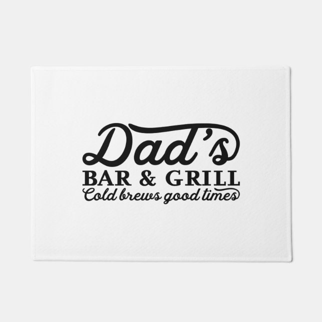 Dads Bar en grill Bbq Lovers Deurmat (Voorkant)